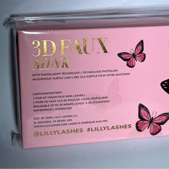 Lilly Lashes 3D Faux Mink Butterfl'eye Half Eyelashes Style: Dreamy - Picture 3 of 8